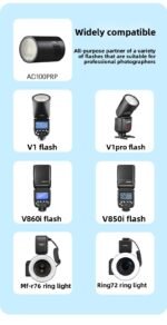 Battery for Godox AD100Pro, V1, V1Pro, V860III, V850III