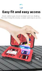 Caisi CS-CB2 28-Slot Memory Card & Battery Storage Case 3 Memory Card Storage Case