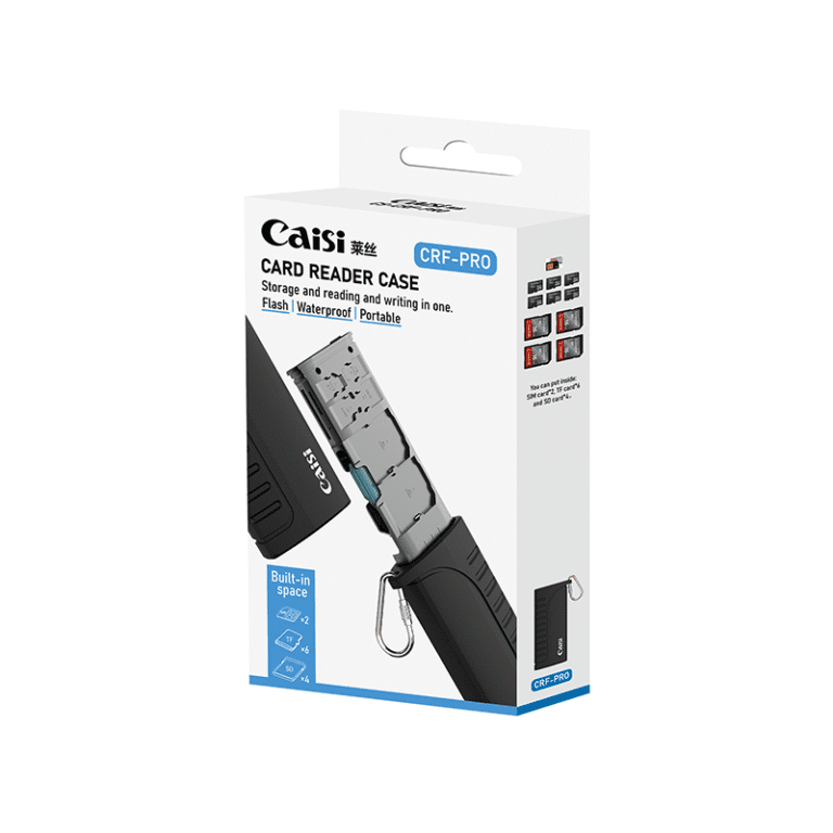 Caisi Shop 25 Caisi CRF-PRO – All-in-One Card Reader & Memory Card Storage Case