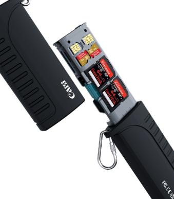 Caisi CRF-PRO – All-in-One Card Reader & Memory Card Storage Case