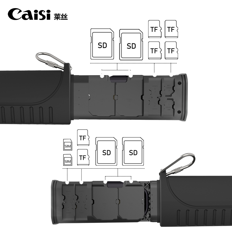 Caisi CRF-PRO – All-in-One Card Reader & Memory Card Storage Case Caisi CRF-PRO – All-in-One Card Reader & Memory Card Storage Case