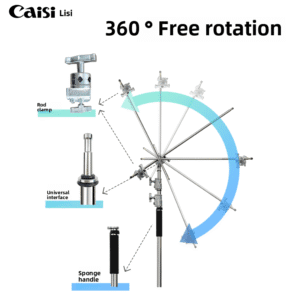 Caisi CS-S40CPRO Heavy-Duty C-Stand Light Stand 2 Heavy-Duty C-Stand