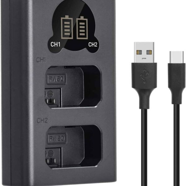 NP-FW50 Battery Dual Charger