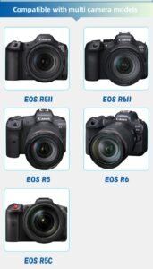 Caisi Full Cage for Canon EOS R6/R5 Camera with Top Handle 2 Cage for Canon EOS R6/R5