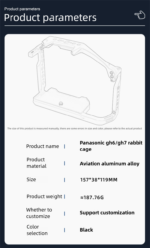 Caisi Camera Cage for Lumix GH6/GH7