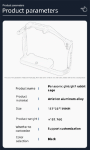 Caisi Camera Cage for Lumix GH6/GH7