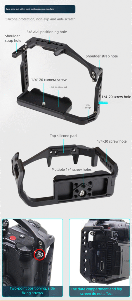 Caisi Camera Cage for Lumix GH6/GH7